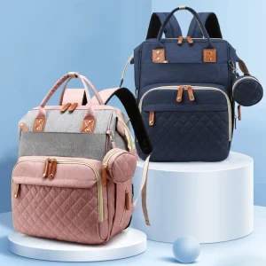 Quality Outdoor Portable Foldable baby Travelling bed backpack mommy bag fashion leisure large capacity infant carrier bag
