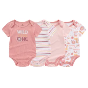 Fashion Cartoon 4-piece Summer  Boys and Girls jumpsuit