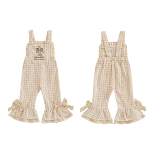 Adorable Baby Girls Floral Print Ruffle Sleeve Romper Jumpsuit with Bow Headband Set Toddler Summer Outfit Beach Clothes
